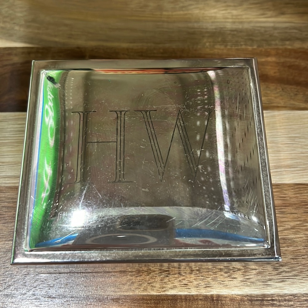 POTTERY BARN Silver Plated Keepsake Box Collectible Trinket Jewelry Engraveable